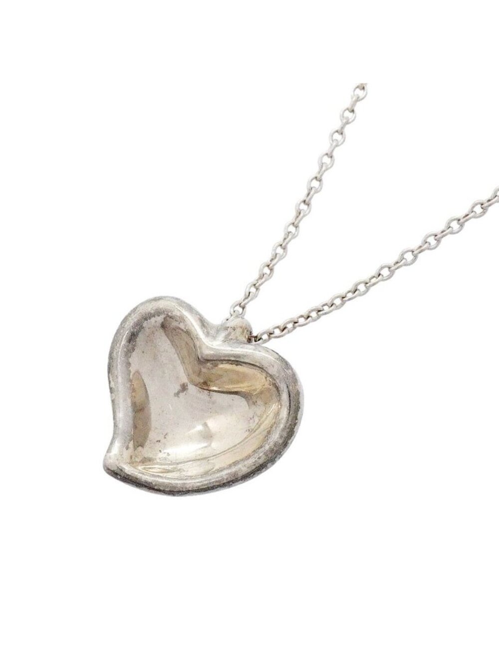 Tiffany & Co Necklace Full Heart 925 Sterling Silver